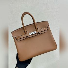 Birkin25 togo кожа, золотисто-коричневый цвет, ручная прошивка во