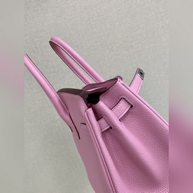 Birkin25 togo кожа, вишневый цвет, ручная прошивка восковой нитью