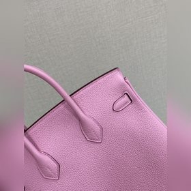 Birkin25 togo кожа, вишневый цвет, ручная прошивка восковой нитью
