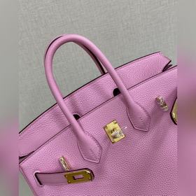 Birkin25 togo кожа, вишневый цвет, ручная прошивка восковой нитью