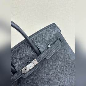 Birkin25 togo кожа, черный, ручная прошивка восковой нитью, вирту