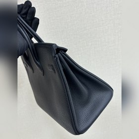Birkin25 togo кожа, черный, ручная прошивка восковой нитью, вирту