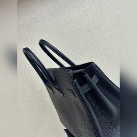 Birkin25 togo кожа, черный, ручная прошивка восковой нитью, вирту