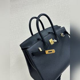 Birkin25 togo кожа, черный, ручная прошивка восковой нитью, вирту