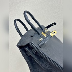 Birkin25 togo кожа, черный, ручная прошивка восковой нитью, вирту