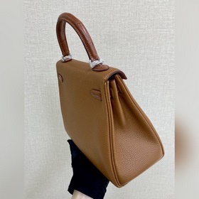 Kelly touch 25 см, кожа крокодила с матовой поверхностью, кожа то