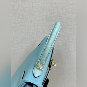 Kelly touch 25 см, кожа крокодила с матовой поверхностью, кожа то