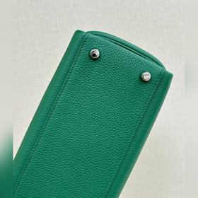 Kelly touch 25 см, кожа крокодила с глянцевой поверхностью, кожа 