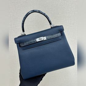 Kelly touch 25 см, кожа крокодила с глянцевой поверхностью, кожа