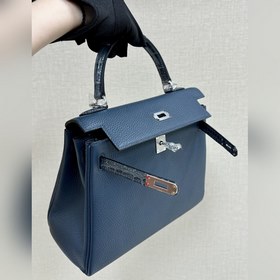 Kelly touch 25 см, кожа крокодила с глянцевой поверхностью, кожа 