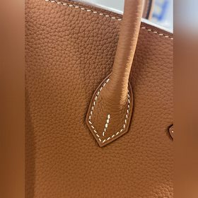 Фотографии мастерской Birkin Platinum, золотисто-коричневый, сере