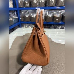 Фотографии мастерской Birkin Platinum, золотисто-коричневая, золо