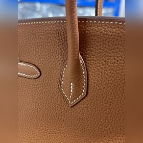Фотографии мастерской Birkin Platinum, золотисто-коричневая, золо