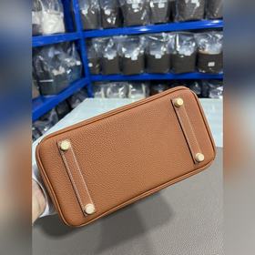 Фотографии мастерской Birkin Platinum, золотисто-коричневая, золо
