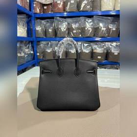 Фотографии мастерской Birkin Platinum, черная золотая застежка, 2