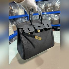Фотографии мастерской Birkin Platinum, черная золотая застежка, 2