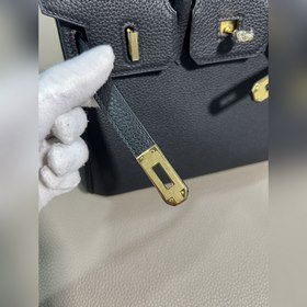 Фотографии мастерской Birkin Platinum, черная золотая застежка, 2