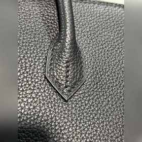 Фотографии мастерской Birkin Platinum, черная золотая застежка, 2