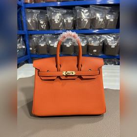 Фотографии мастерской Birkin Platinum Orange Gold Buckle 25/30 Ис