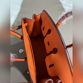 Фотографии мастерской Birkin Platinum Orange Gold Buckle 25/30 Ис