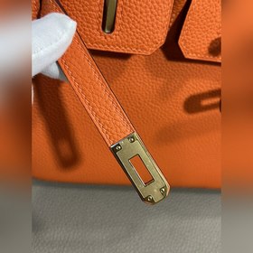 Фотографии мастерской Birkin Platinum Orange Gold Buckle 25/30 Ис
