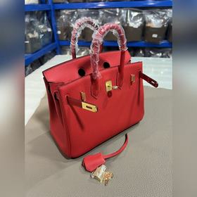 Фотографии мастерской Birkin Platinum, ярко-красная золотая засте