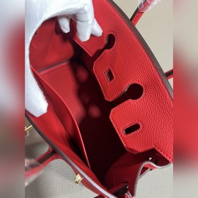 Фотографии мастерской Birkin Platinum, ярко-красная золотая засте