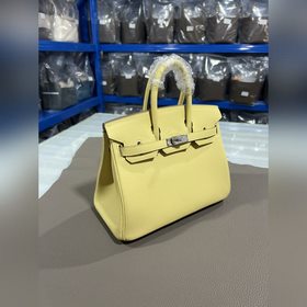 Фотографииз мастерской Birkin Platinum, желтый замок 25/30 Исполь