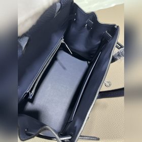 Фотографии мастерской Birkin Platinum, темно-синяя, серебряная за