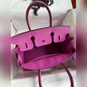 Ручная работа Birkin 30 см, импортная кожа Togo, цвет «юйлань» (б