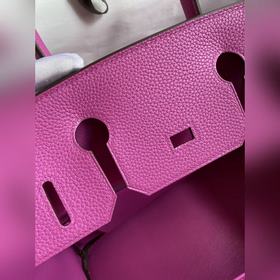Ручная работа Birkin 30 см, импортная кожа Togo, цвет «юйлань» (б