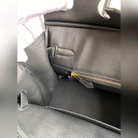Ручная работа Birkin 30 см, импортная кожа Togo, черный цвет, зол