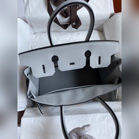 Ручная работа Birkin 30 см, импортная кожа Togo, ледниково-синий,