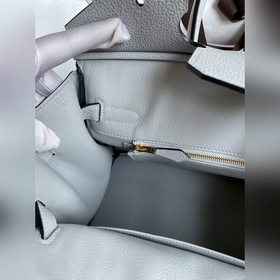 Ручная работа Birkin 30 см, импортная кожа Togo, ледниково-синий,