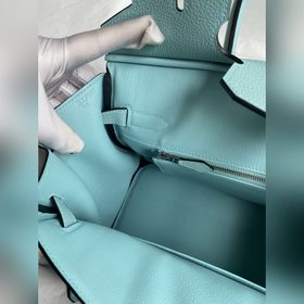 Ручная работа Birkin 30 см, импортная кожа Togo, макаронный синий
