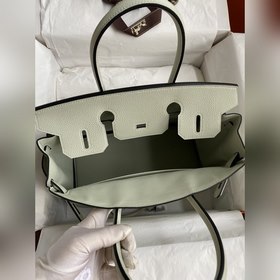 Ручная работа Birkin 30 см, импортная кожа Togo, кристально-серый