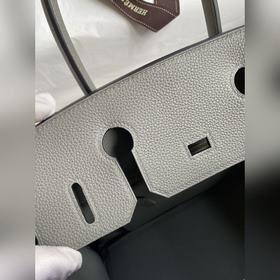 Ручная работа Birkin 30 см, импортная кожа Togo, цвет «туча», зол