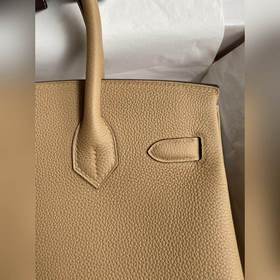 Ручная работа Birkin 30 см, импортная кожа Togo, цвет «молочный ч