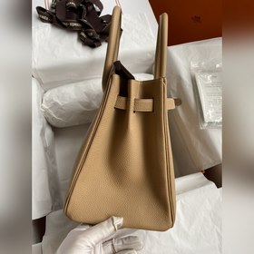Ручная работа Birkin 30 см, импортная кожа Togo, цвет «молочный ч