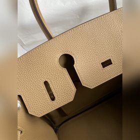 Ручная работа Birkin 30 см, импортная кожа Togo, цвет «молочный ч