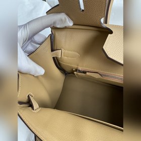 Ручная работа Birkin 30 см, импортная кожа Togo, цвет «молочный ч