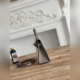 Kelly II Mini Цвет： молочно-белый/асфальтово-серый Импортная кож