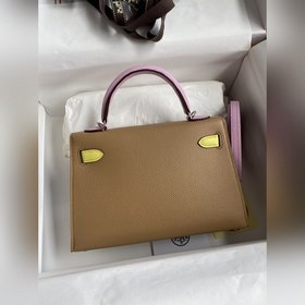 Ручная работа, второе поколение Mini Kelly 19 см, импортная кожа 