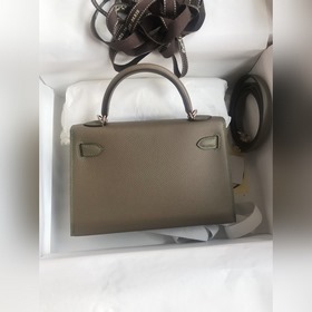 Ручная работа, второе поколение Mini Kelly 19 см, импортная кожа 