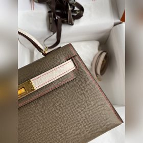 Ручная работа, второе поколение Mini Kelly 19 см, импортная кожа 