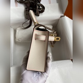 Ручная работа, второе поколение Mini Kelly 19 см, импортная кожа 