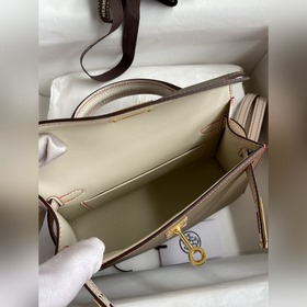 Ручная работа, второе поколение Mini Kelly 19 см, импортная кожа 