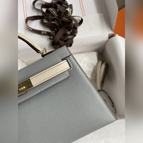 Ручная работа, второе поколение Mini Kelly, 19 см, импортная кожа