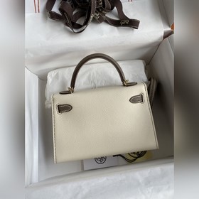 Ручная работа, второе поколение Mini Kelly 19 см, импортная кожа 
