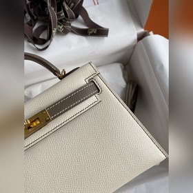 Ручная работа, второе поколение Mini Kelly 19 см, импортная кожа 